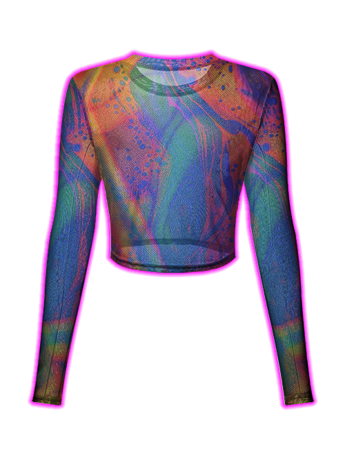 Dreamy Swirls Mesh Top