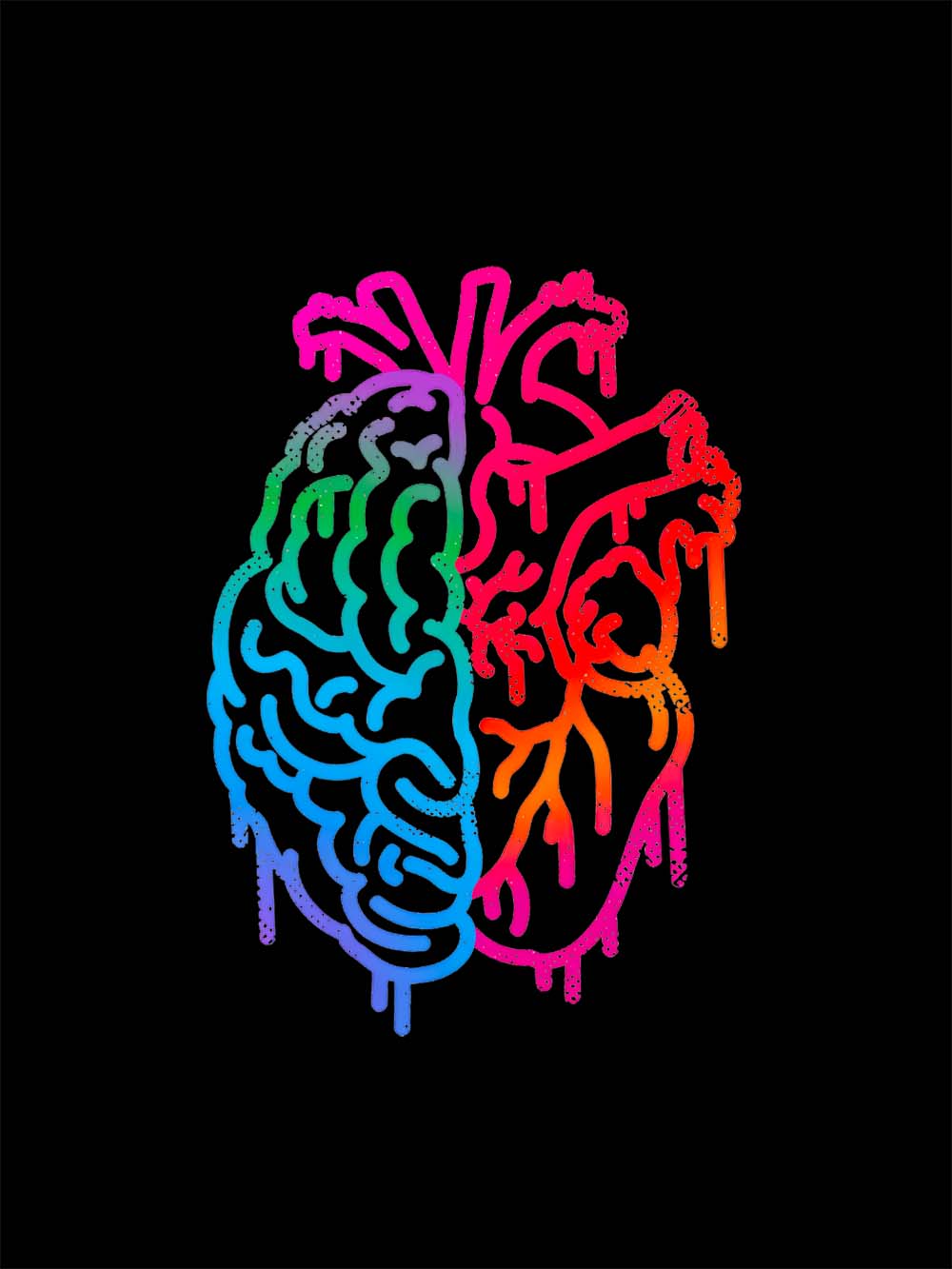 Heart vs Mind in Colors Washed Tshirt