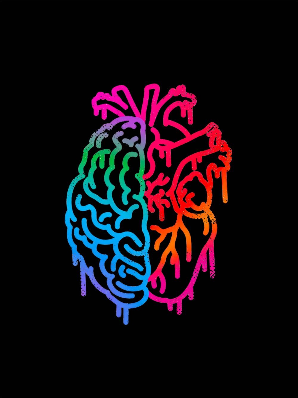 Heart vs Mind in Colors Washed Tshirt