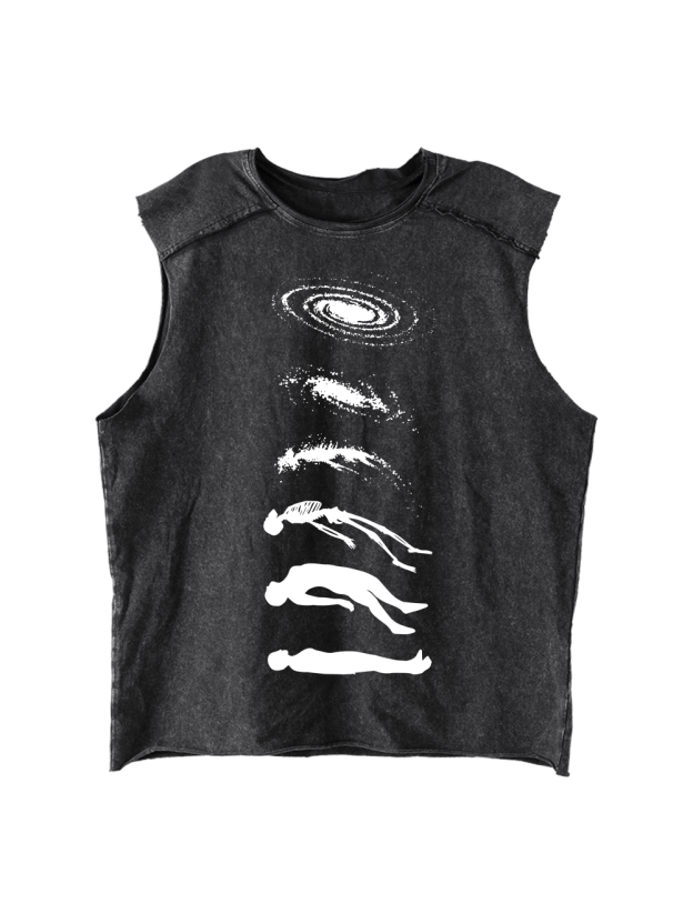 BACK TO STAR DUST Distressed Tank Top