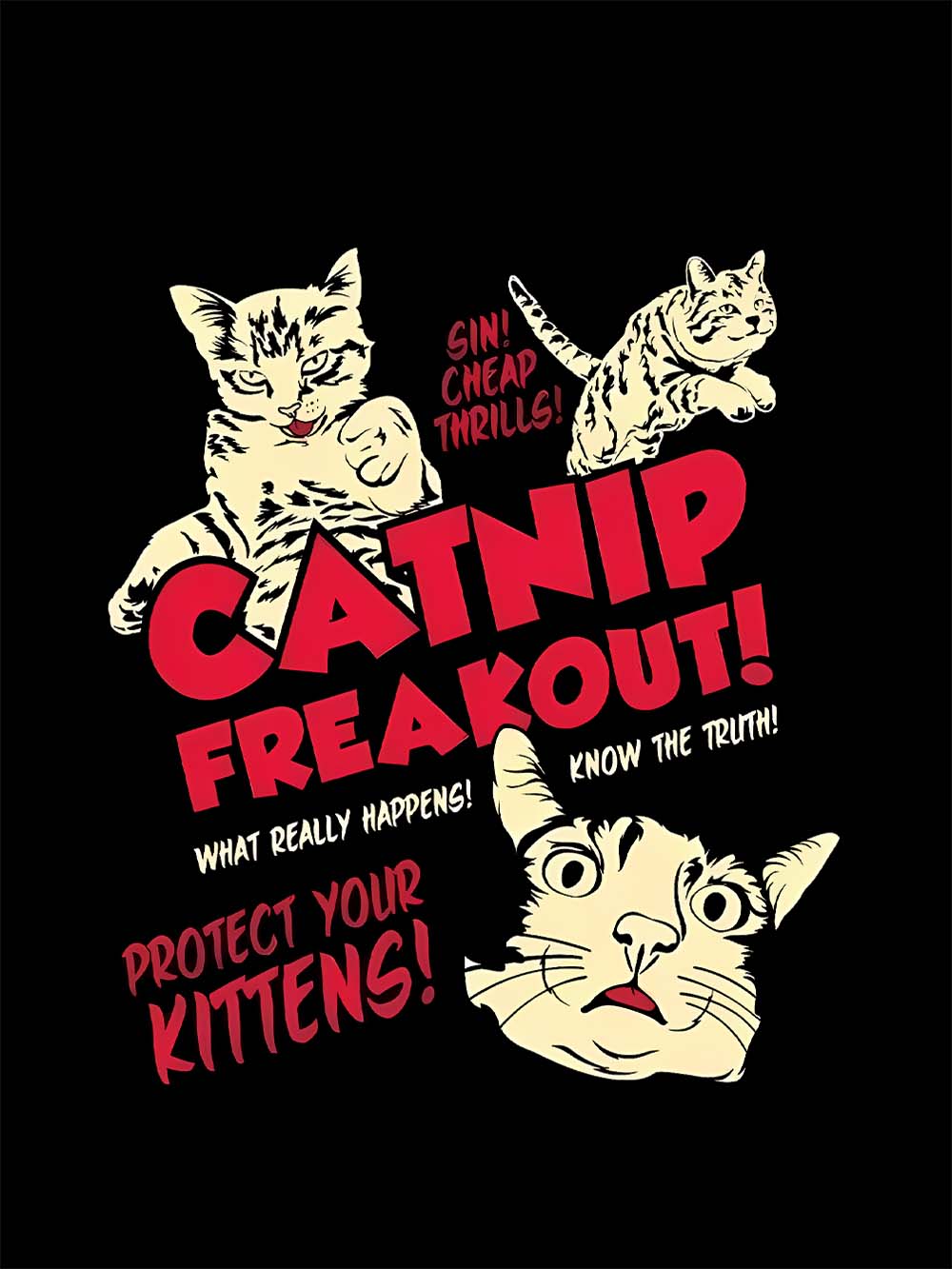 Catnip Freakout! Washed Tshirt