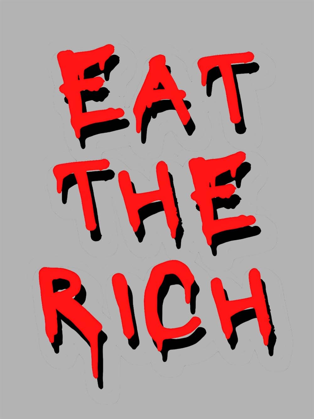EAT THE RICH WASHED TSHIRT