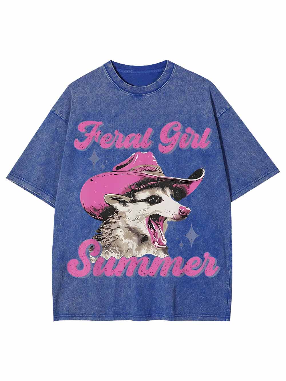 SUMMER FIORAL GIRL WASHED TSHIRT