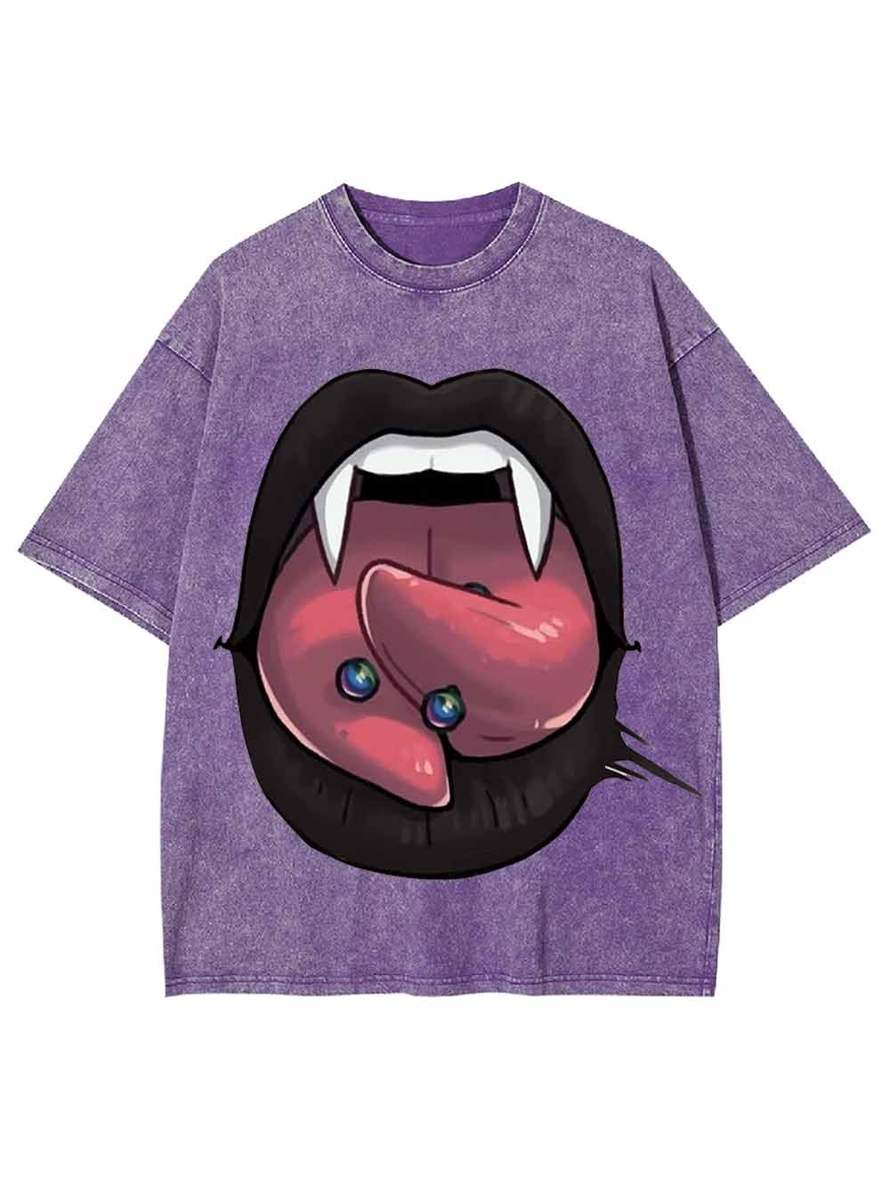 VAMPIRE TONGUE WASHED TSHIRT