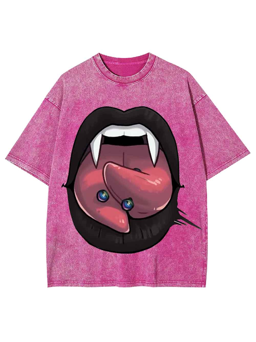 VAMPIRE TONGUE WASHED TSHIRT