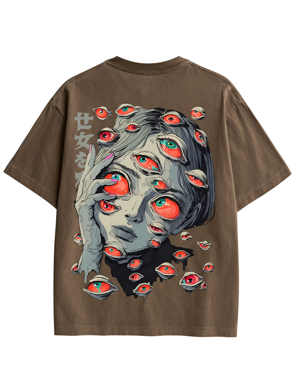 EYES OF THE UNSEEN DOUBLE SIDED PRINT WASHED TSHIRT