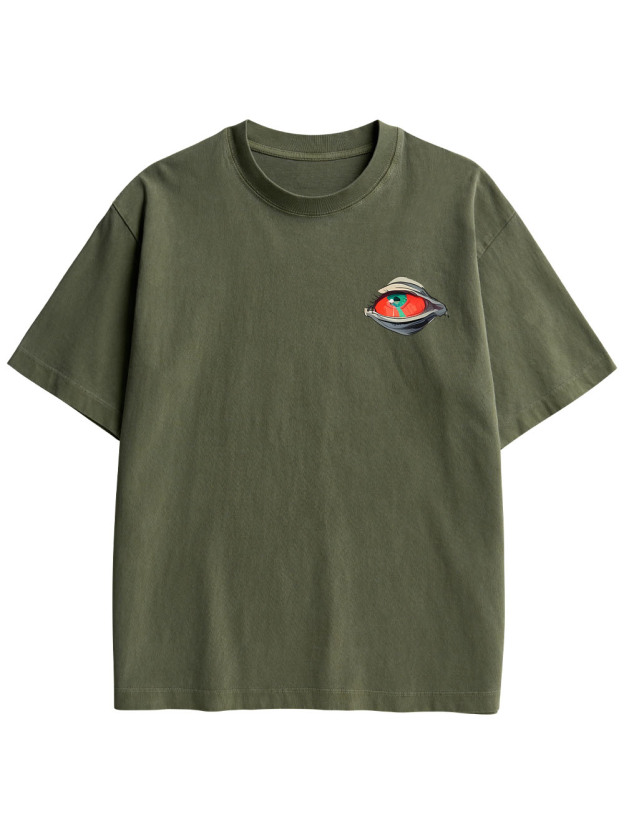 EYES OF THE UNSEEN DOUBLE SIDED PRINT WASHED TSHIRT