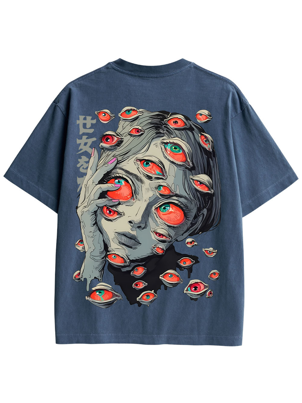 EYES OF THE UNSEEN DOUBLE SIDED PRINT WASHED TSHIRT