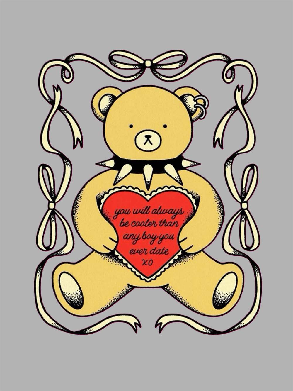 LOVE FROM THE REBEL BEAR WASHED TSHIRT
