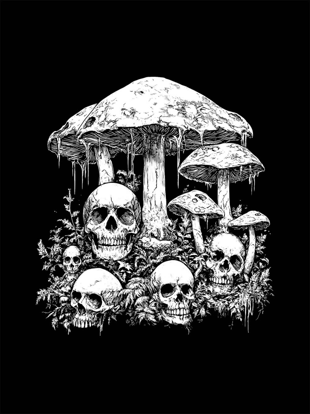 FOREST OF DECAY AND REBIRTH WASHED TSHIRT