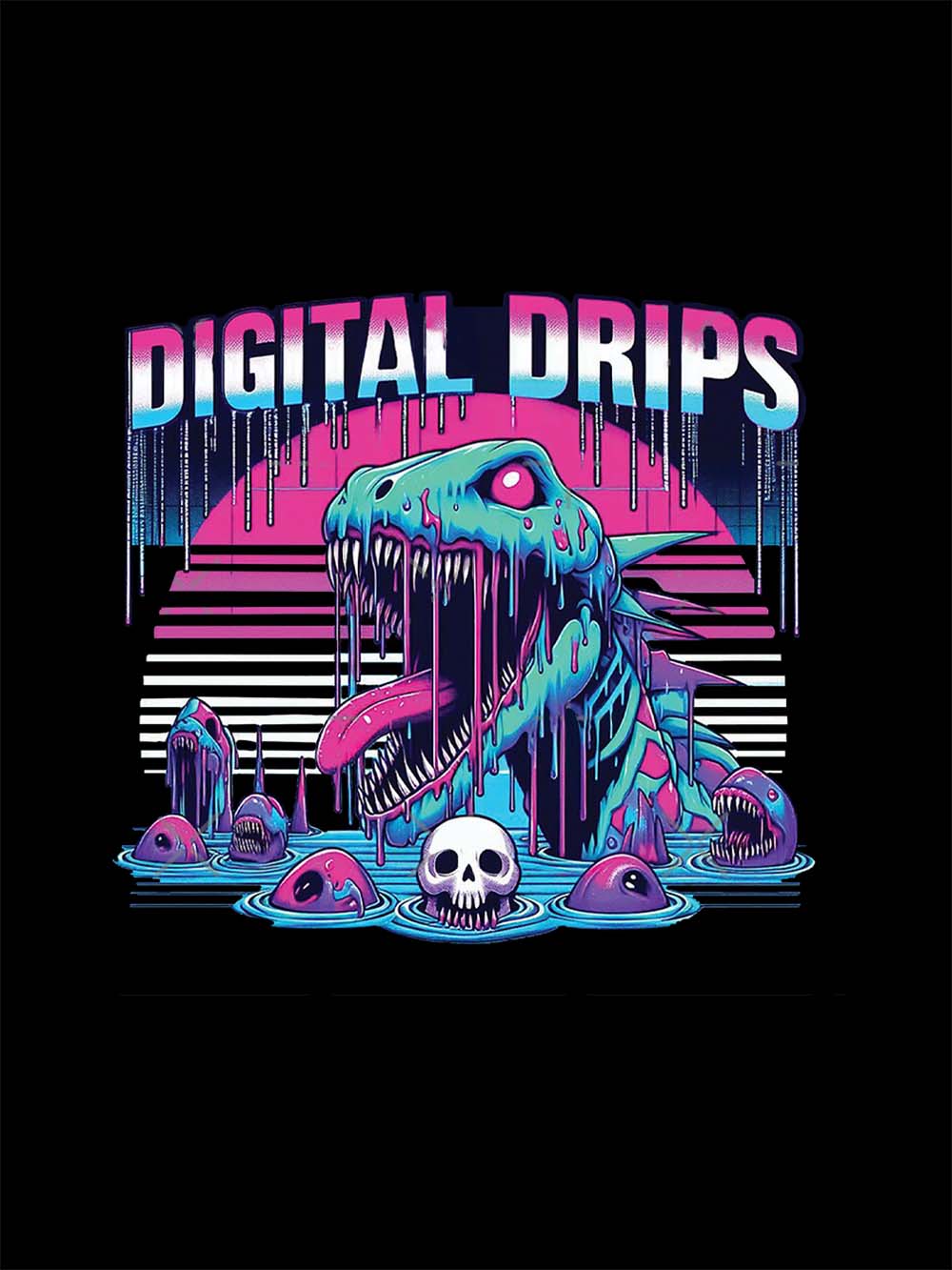 Digital Drips Washed Tshirt