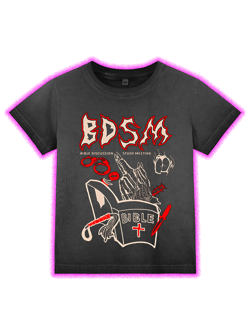 Bdsm Washed Slim Tshirt