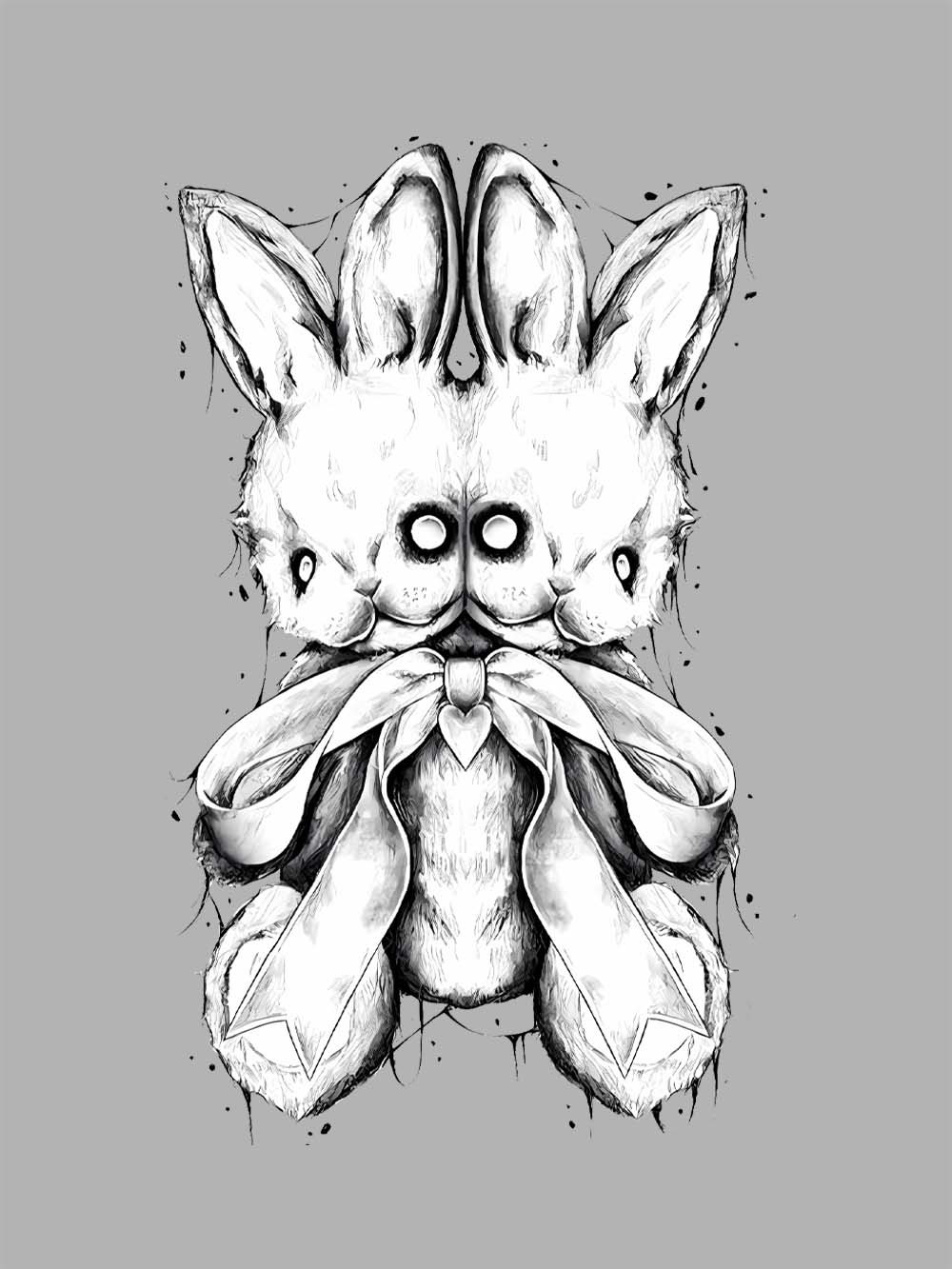 Two-Headed Bunny Washed Tshirt