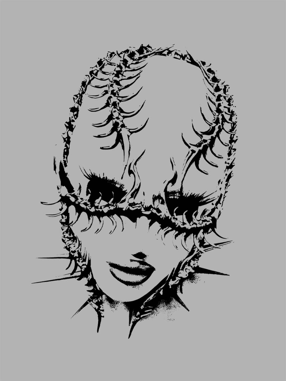 Thorned Veil of Silence Washed Tshirt