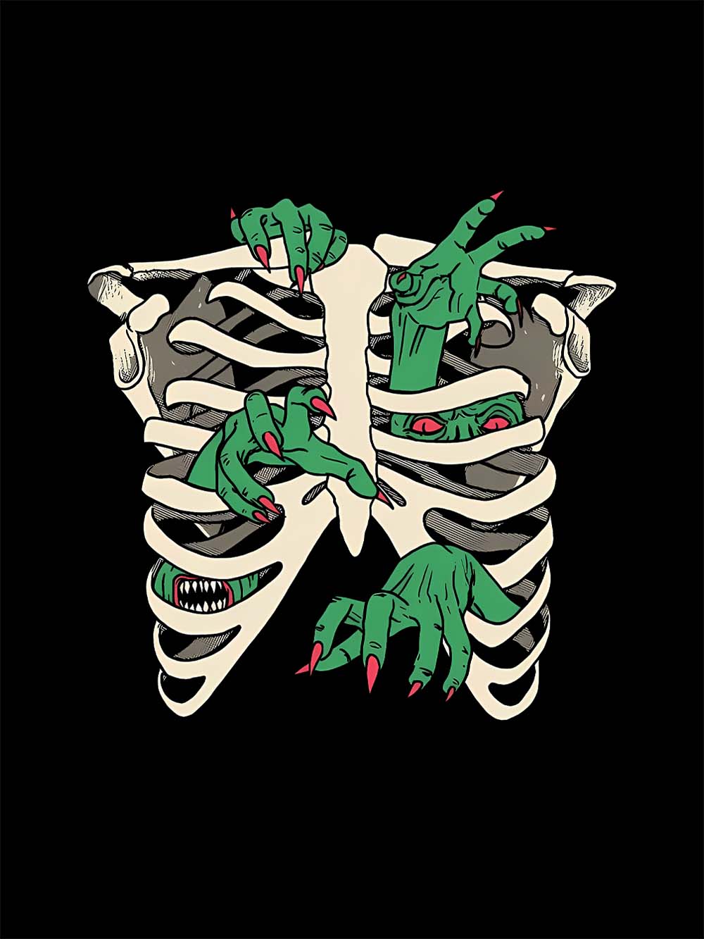 MONSTERS WITHIN WASHED TSHIRT