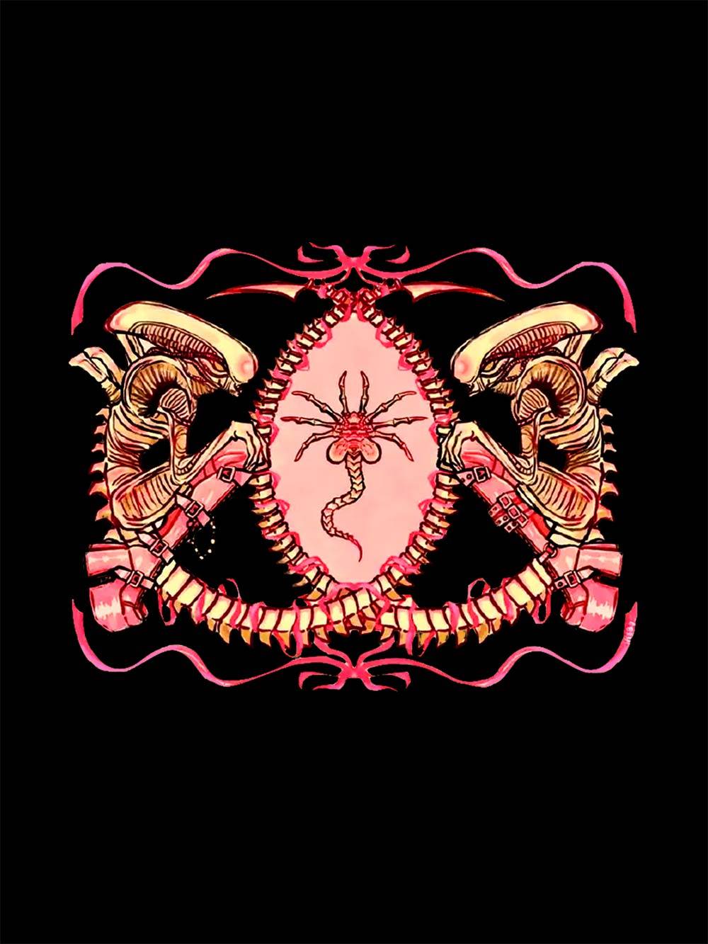 Alien Embrace Washed Tshirt