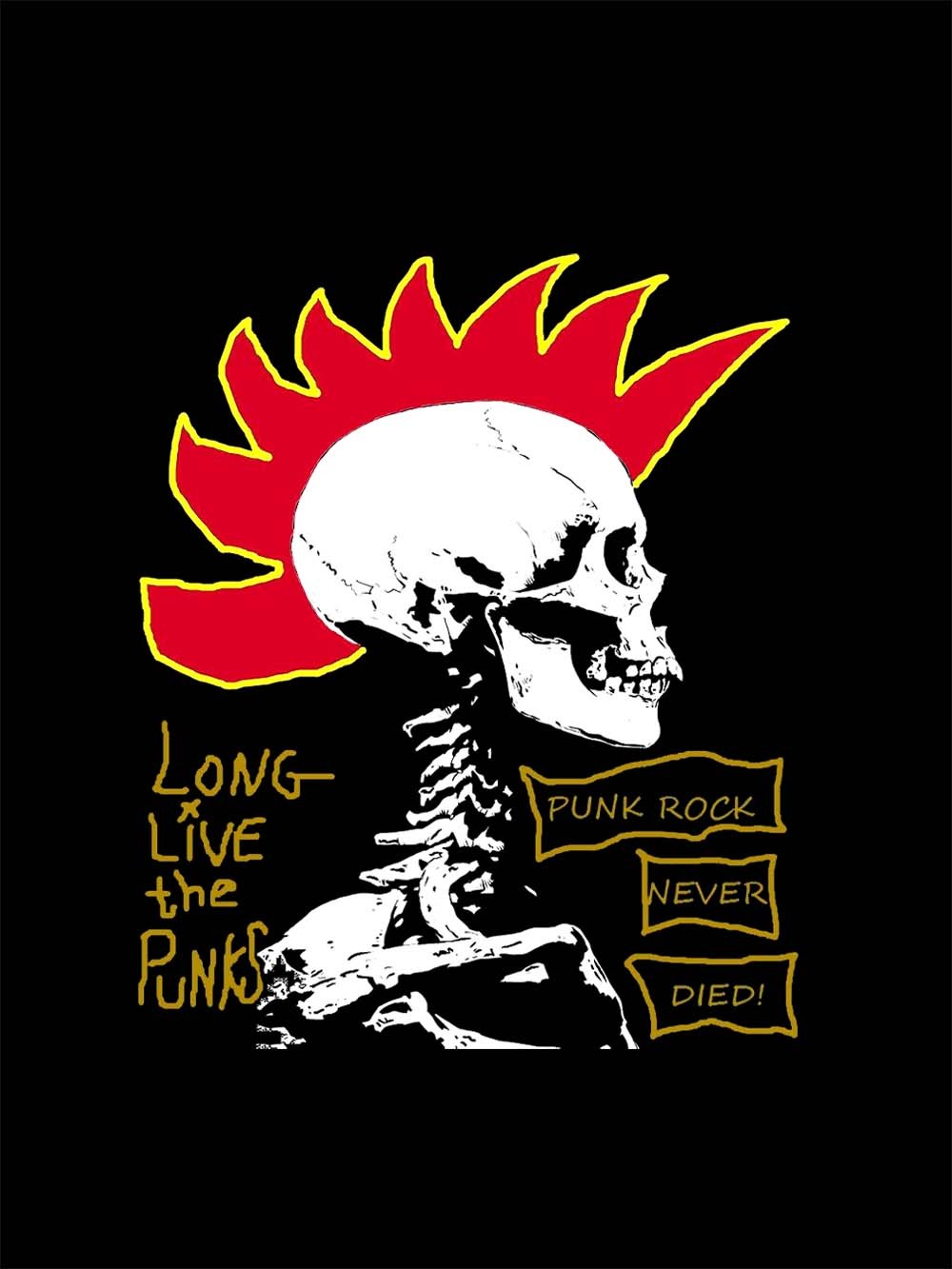 Long Live Punk Rock Washed Tshirt