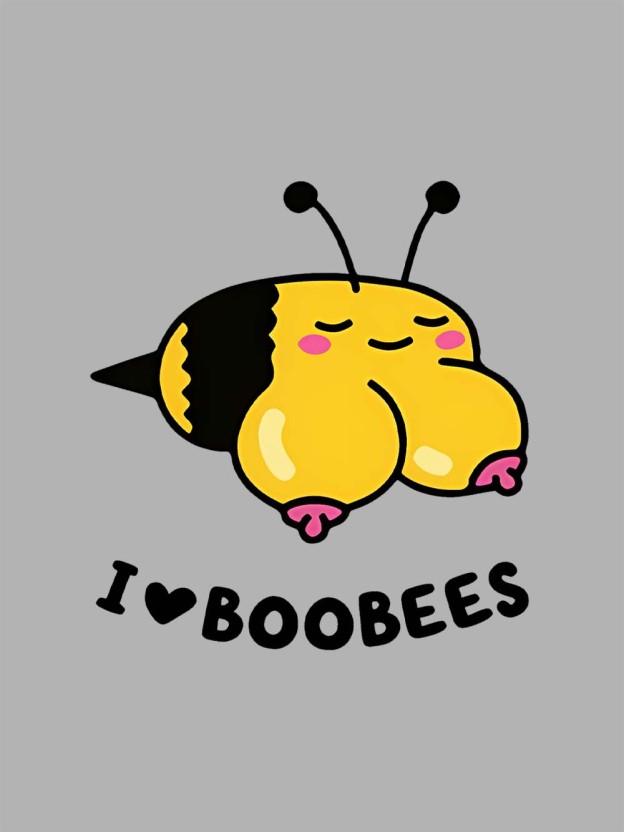 I Love Boobees Washed Tshirt