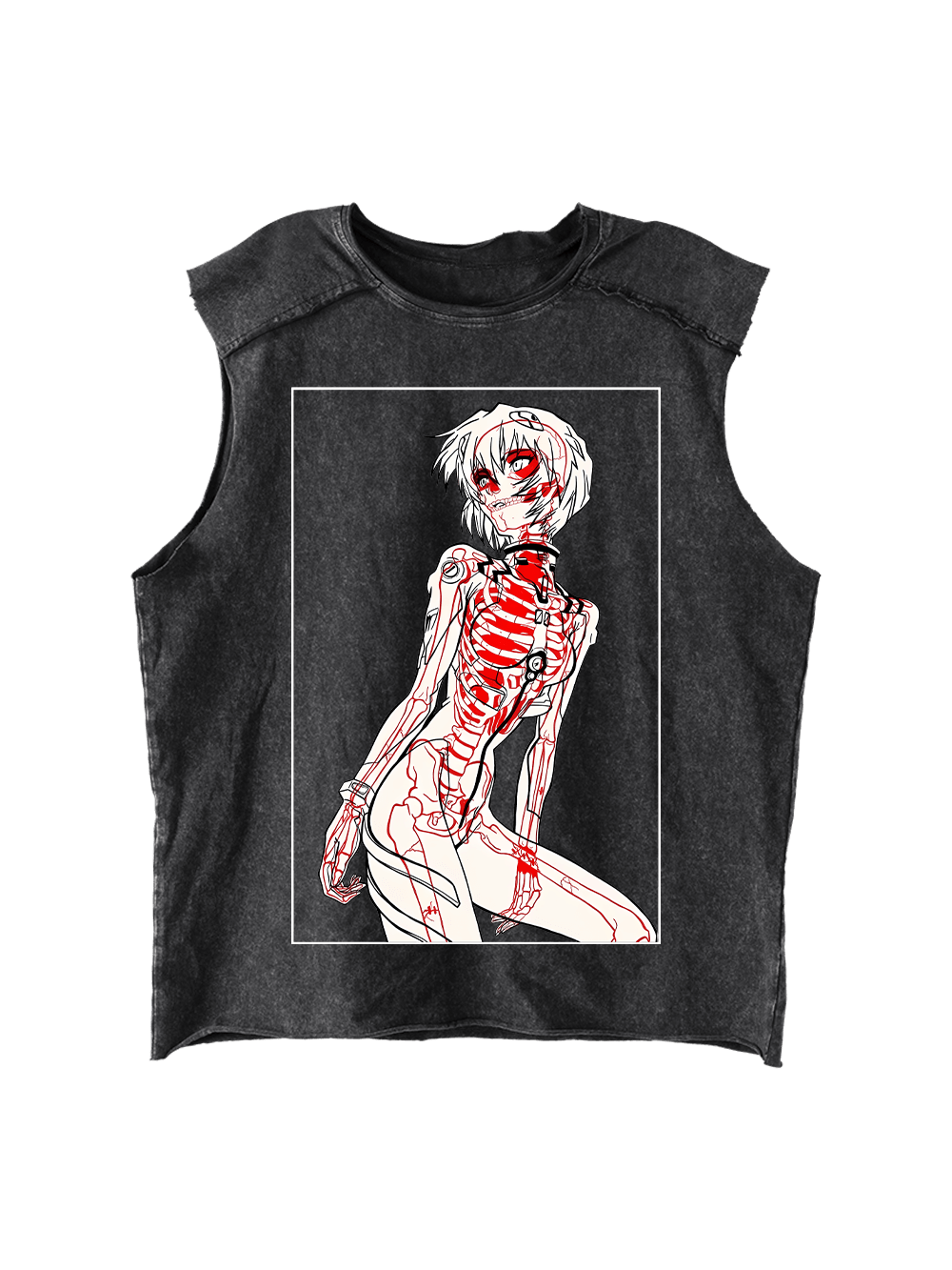 Anatomical Distressed Tank Top