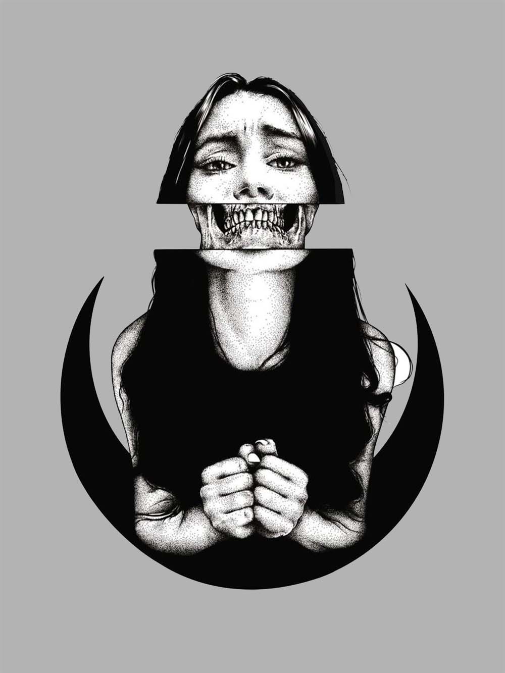 SILENT SCREAM WASHED TSHIRT