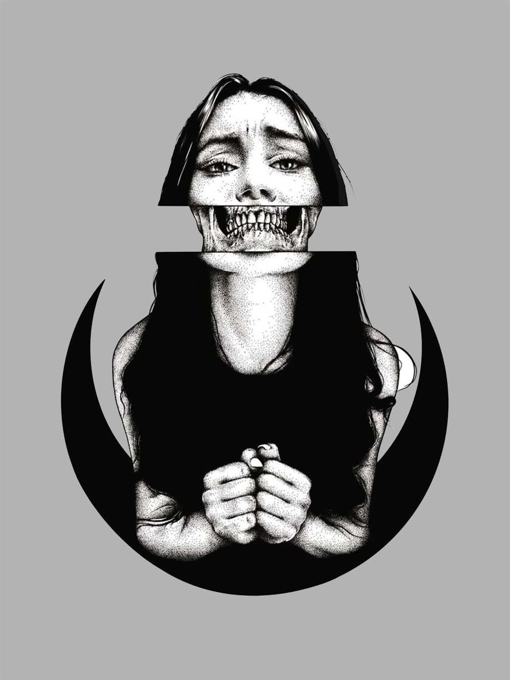 SILENT SCREAM WASHED TSHIRT