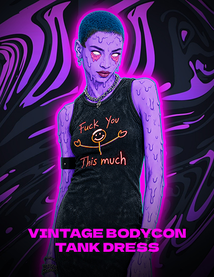 VINTAGE BODYCON TANK DRESS