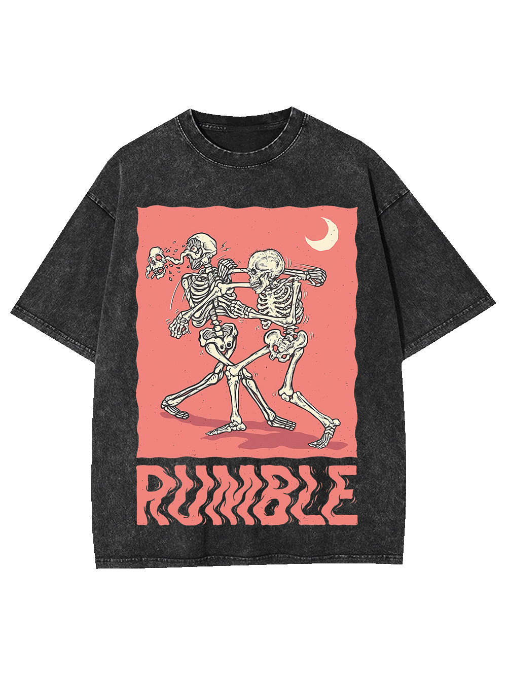 Rumble Washed Tshirt-ClassyOutlaw Sale
