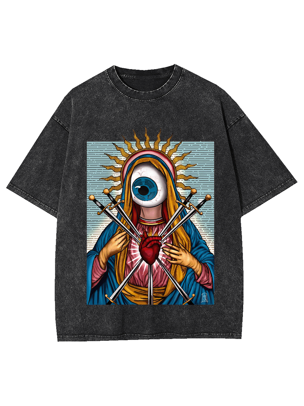 SACRED HEART WASHED TSHIRT