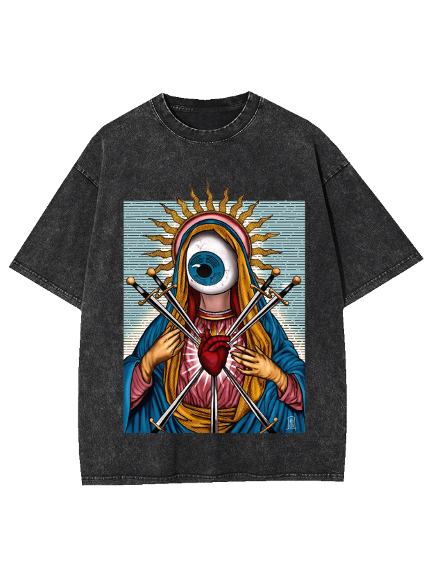 SACRED HEART WASHED TSHIRT