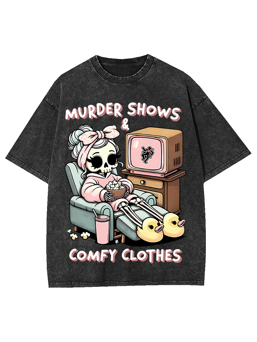 Murded Shows Comfy Clothes Washed Tshirt