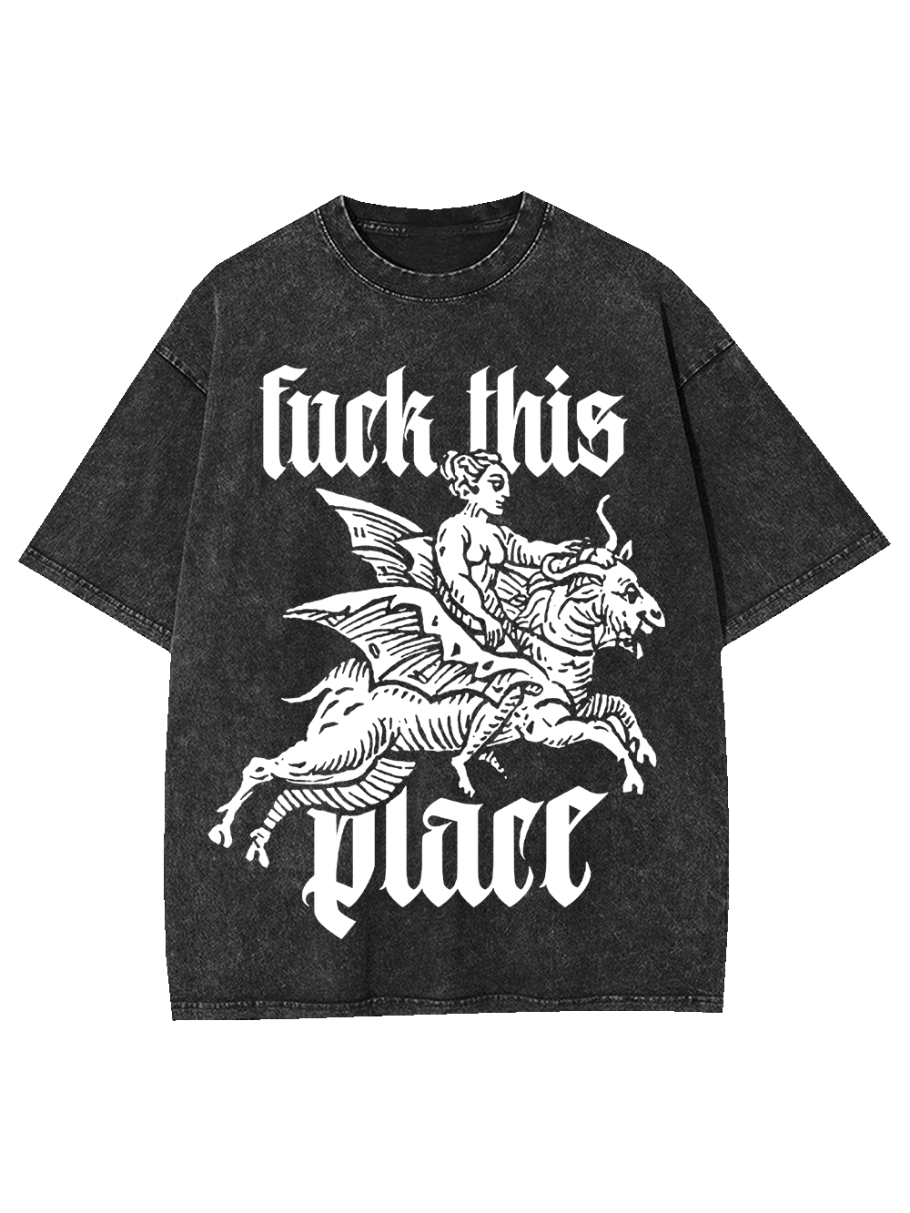 Fu*k This Place Washed Tshirt