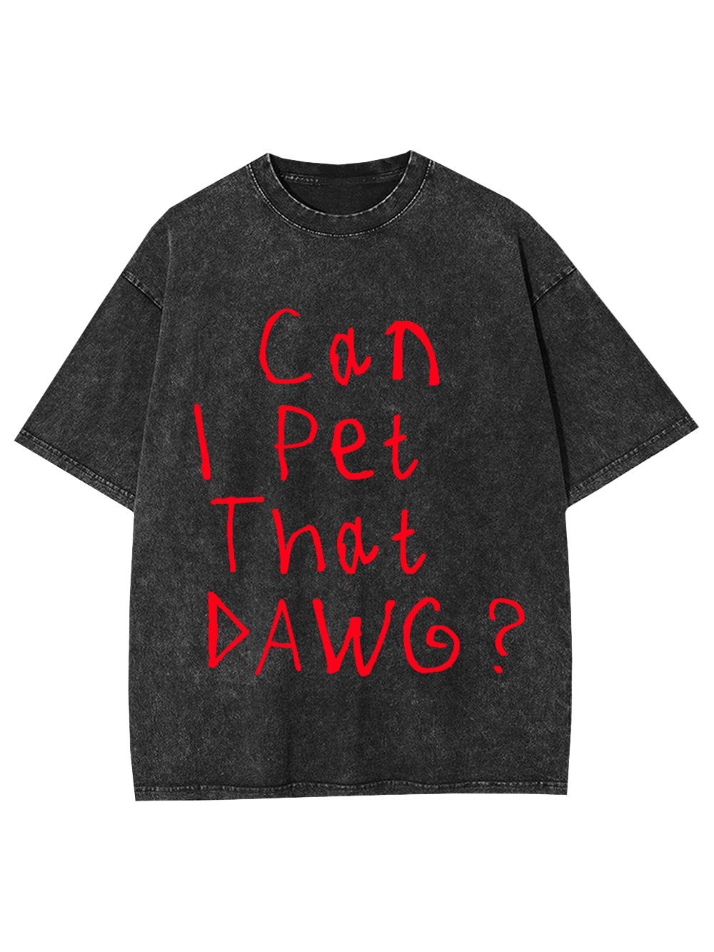 Can I Pet That Dawg? Washed Tshirt