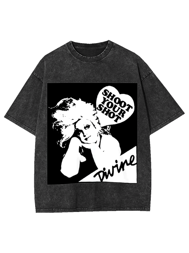 Shoot Your Shot Washed Tshirt