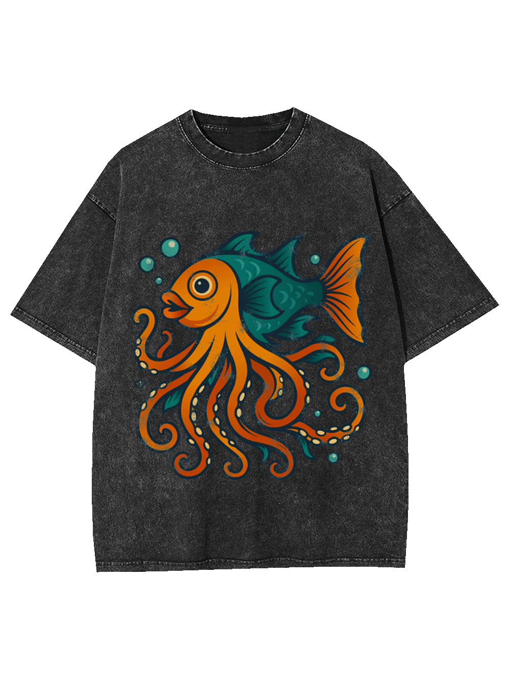 Octo-Fish Hybrid Washed Tshirt