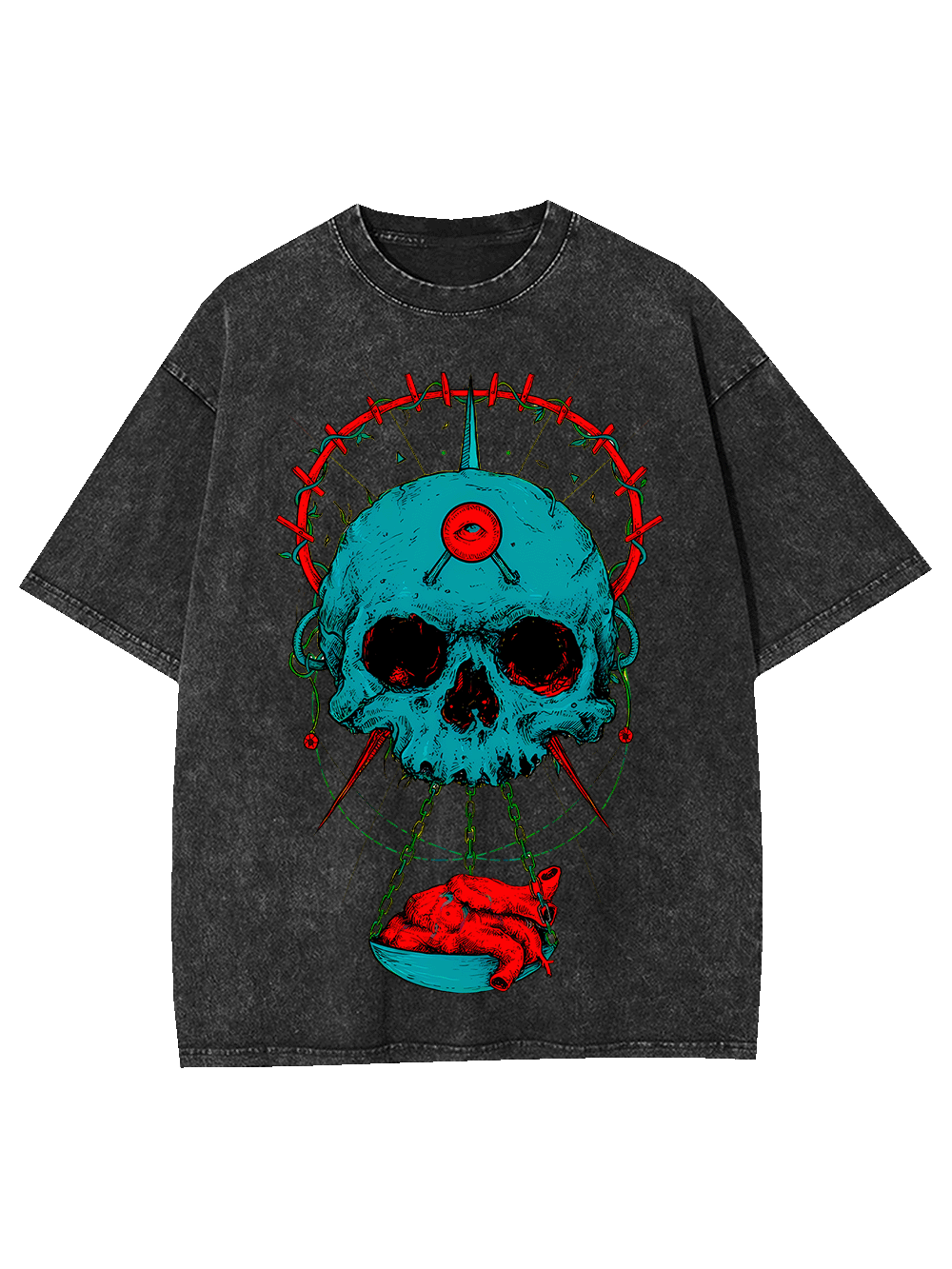 HEART OF THE SKULL WASHED TSHIRT
