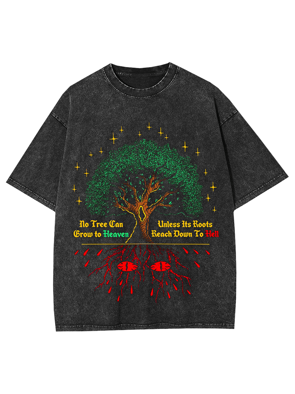 Tree Of Duality Washed Tshirt