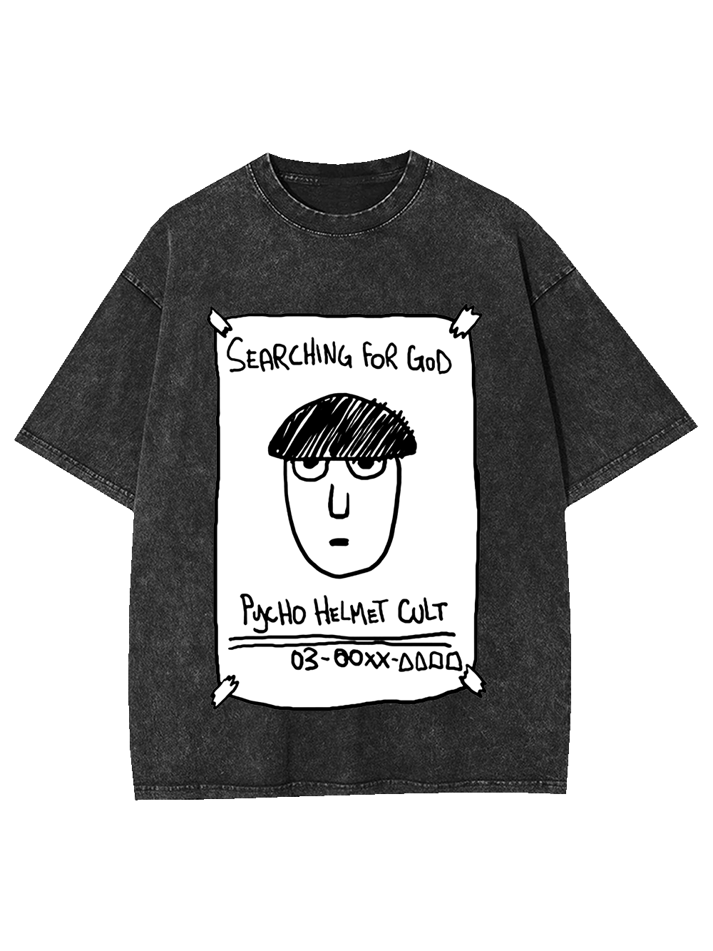 Psycho Helmet Cult Washed Tshirt