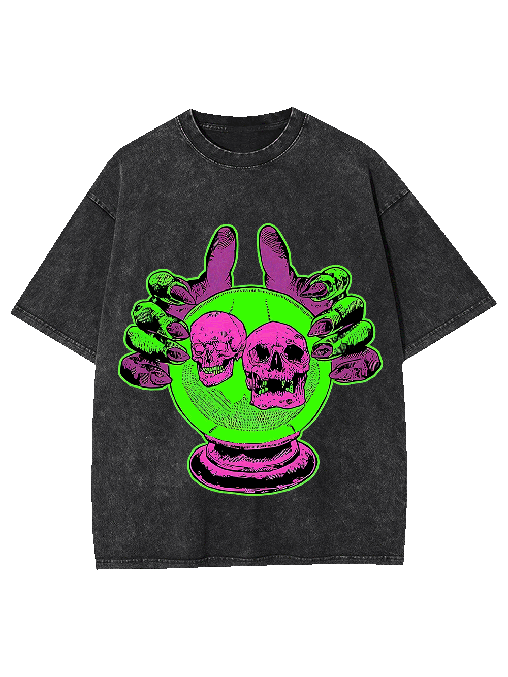 OMEN OF THE SKULLS WASHED TSHIRT