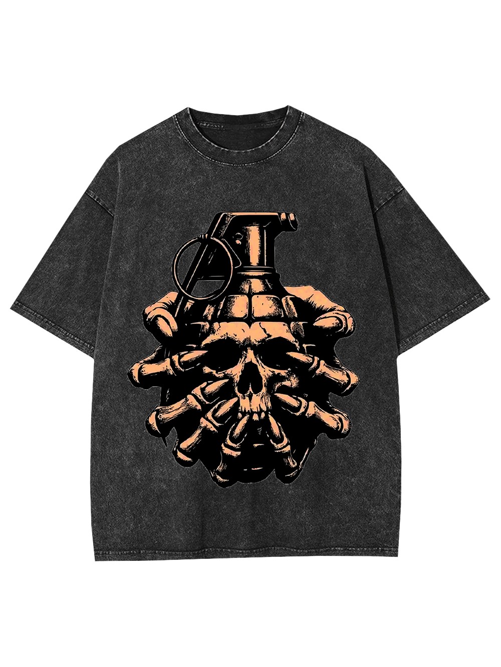 Skull Grenade Washed Tshirt