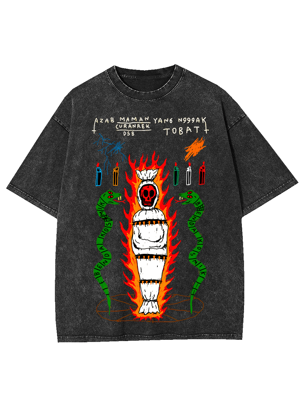 REPENTANCE IN FLAMES WASHED TSHIRT