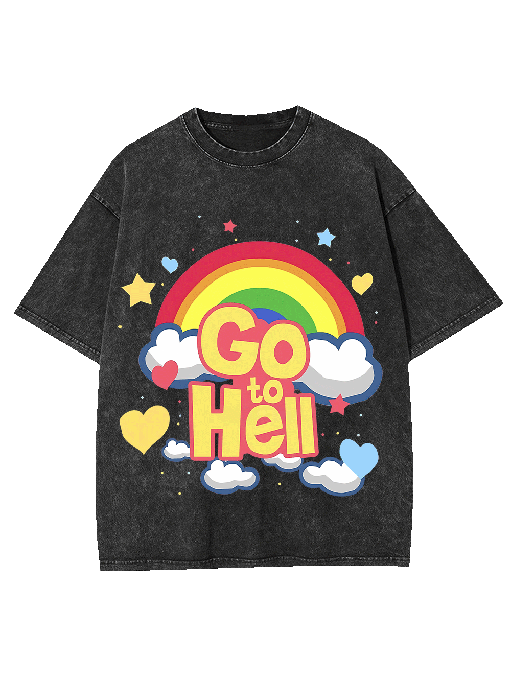 GO TO HELL WASHED TSHIRT