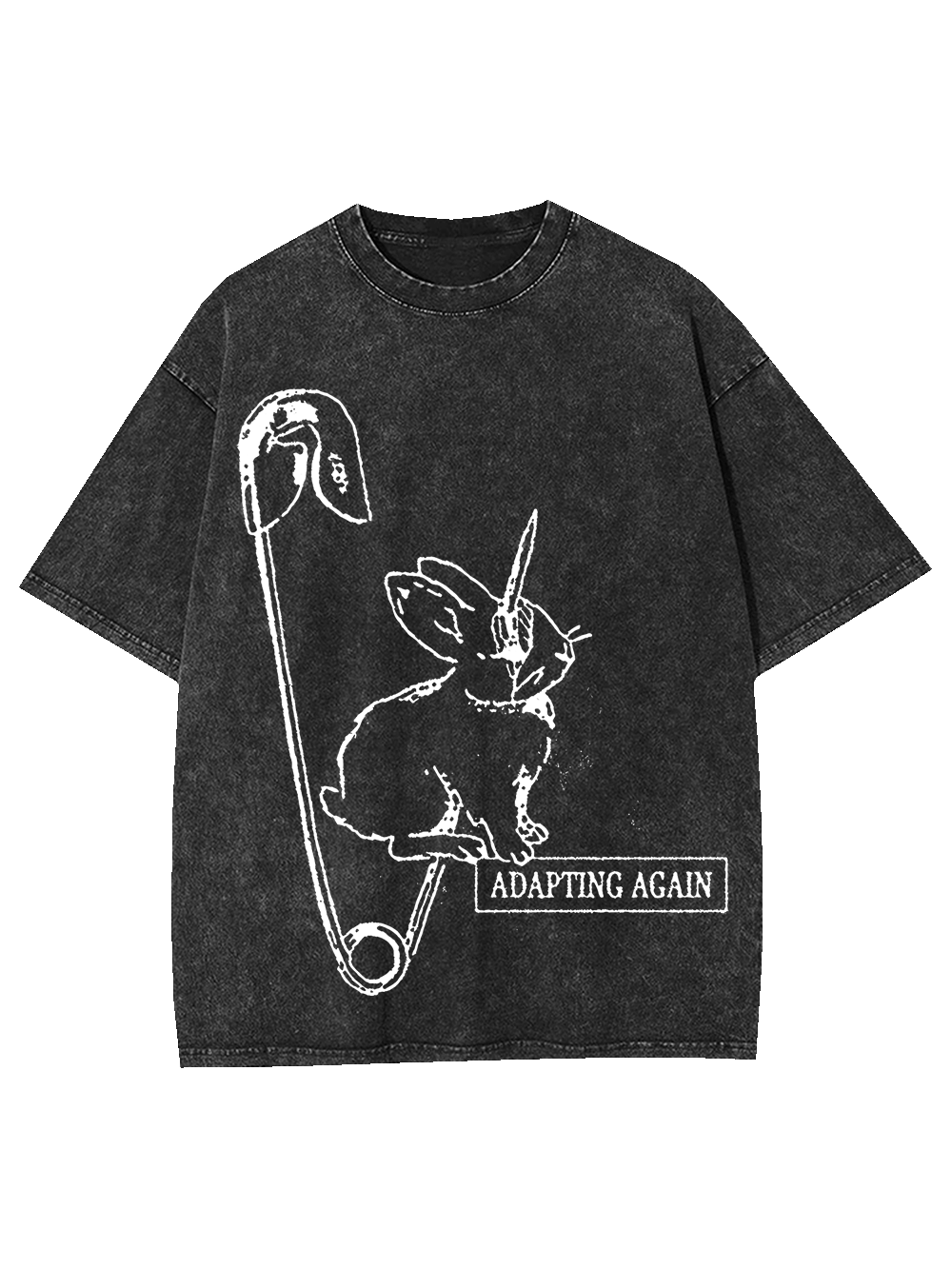 Adapting Again Washed Tshirt-ClassyOutlaw Sale