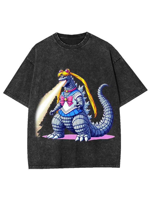 Sailor Godzilla Washed Tshirt