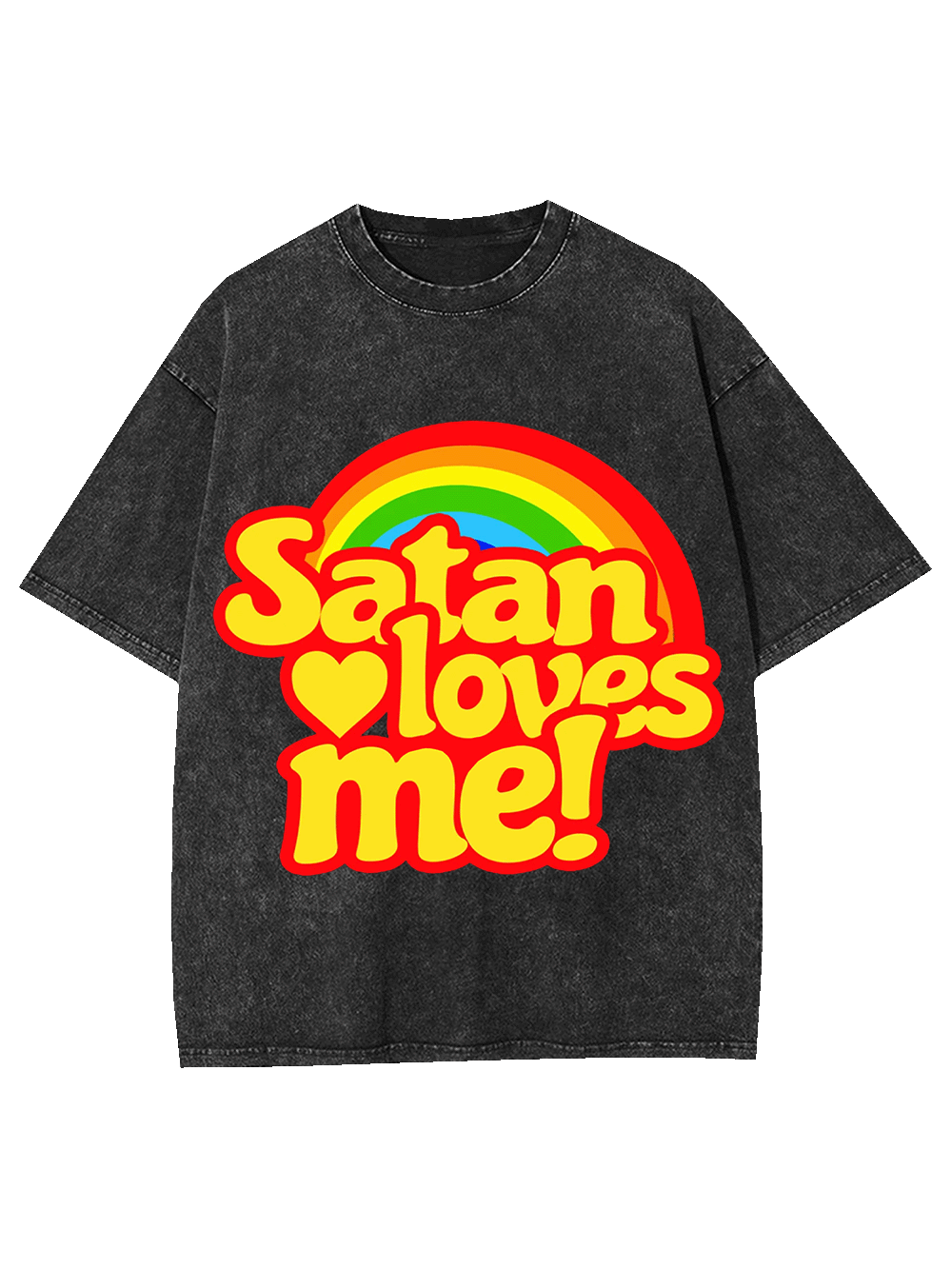 SATAN LOVES ME! WASHED TSHIRT