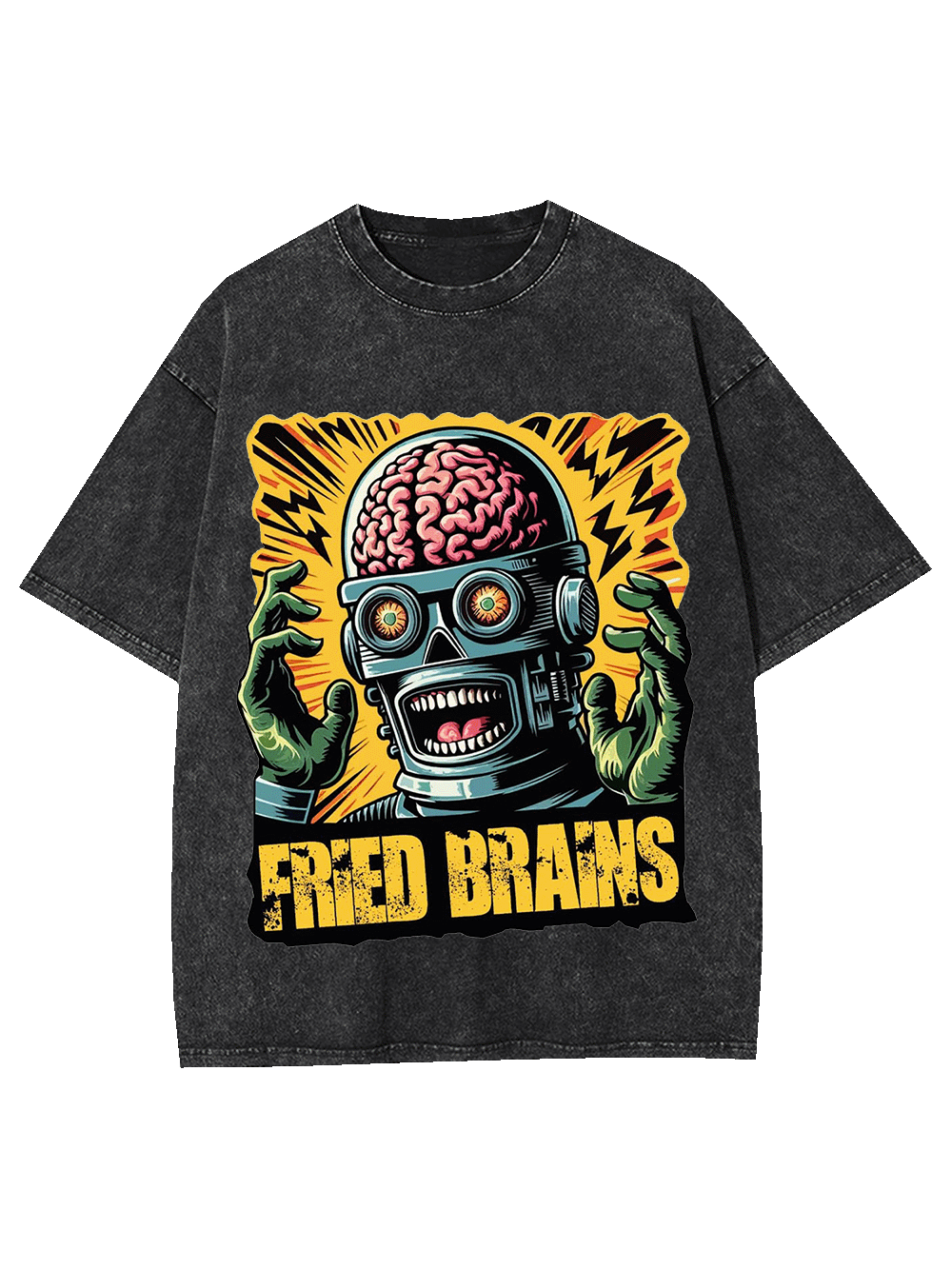 FRIED BRAINS WASHED TSHIRT