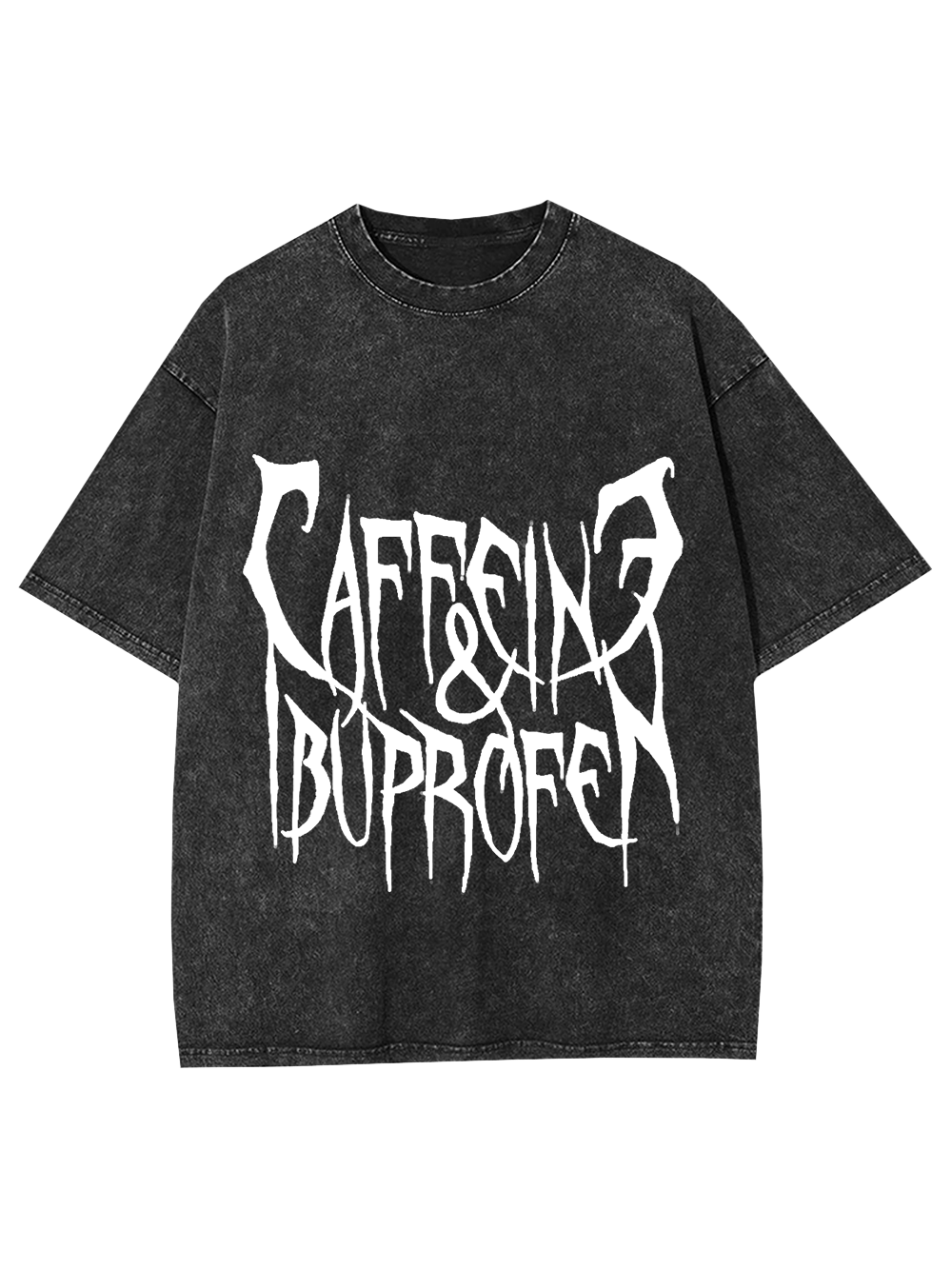 Caffeine & Ibuprofen Washed Tshirt-ClassyOutlaw Sale