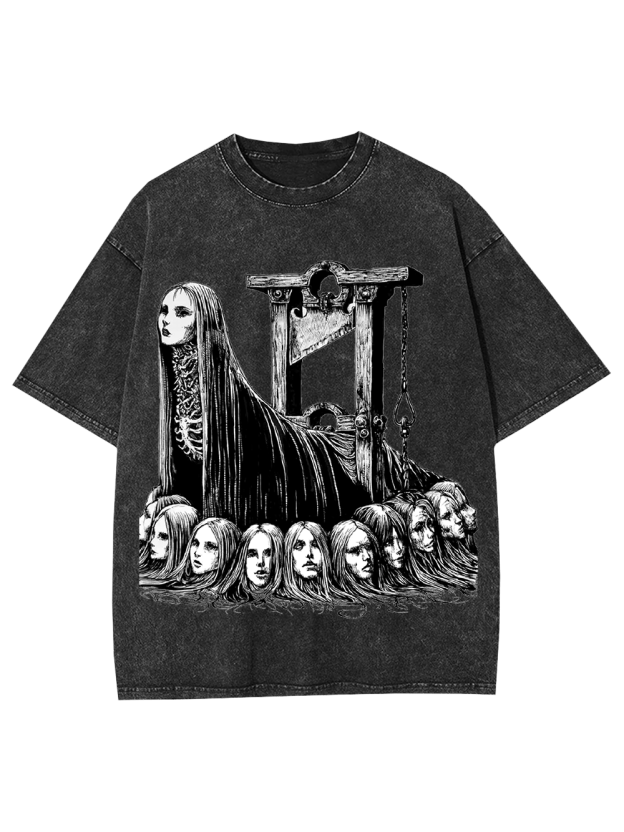 Guillotine Goddess Washed Tshirt