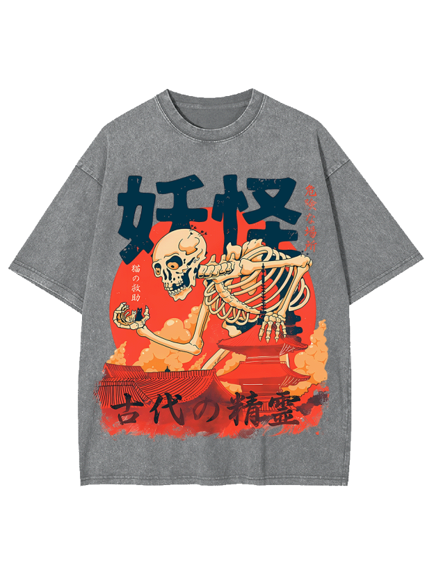 ANCIENT SPIRIT OF THE YOKAI WASHED TSHIRT