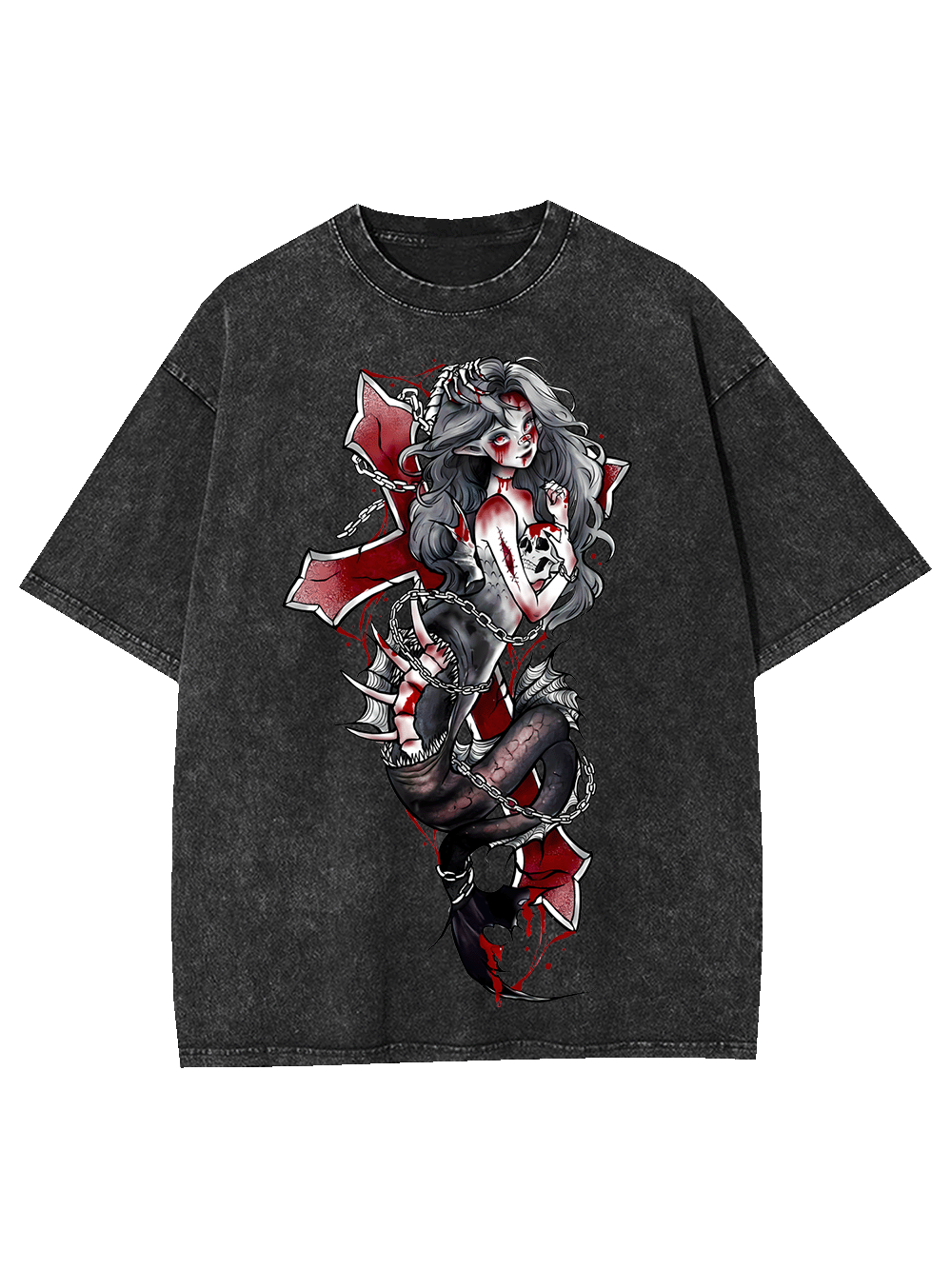 Siren of the Crimson Cross Washed Tshirt