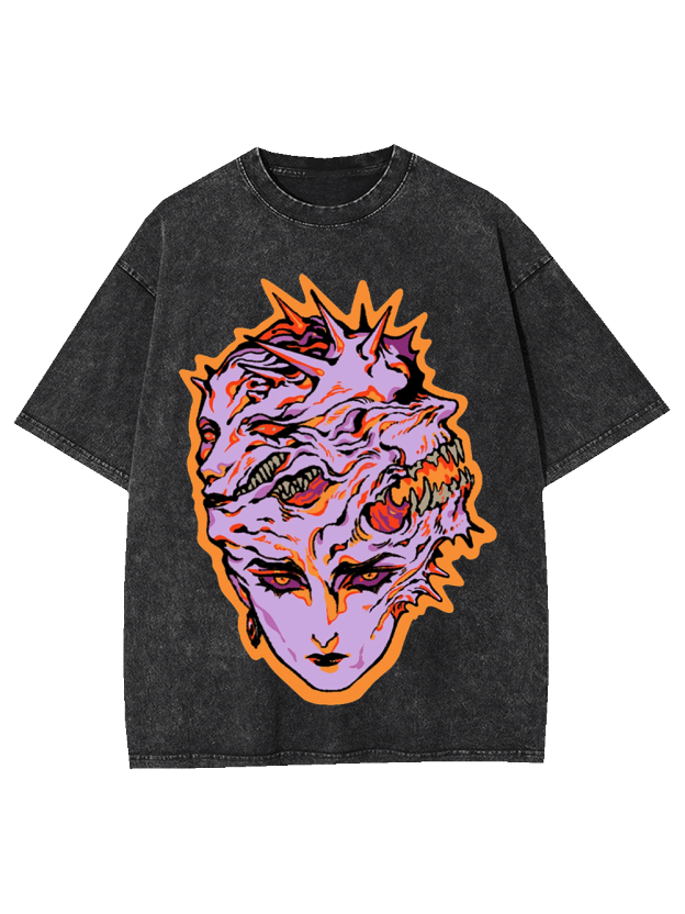 Faces of Chaos Washed Tshirt